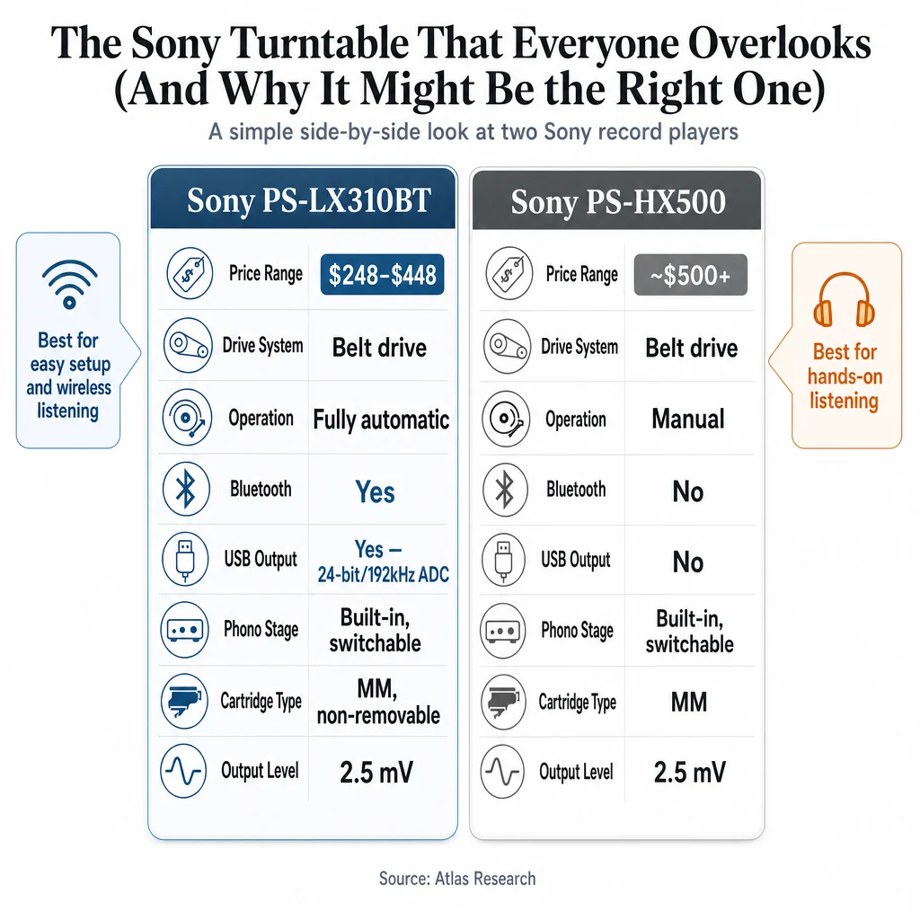 Infographic: The Sony Turntable That Everyone Overlooks (And Why It Might Be the Right One)